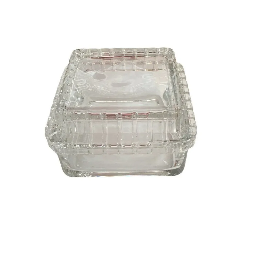 Glass square  candy dish
